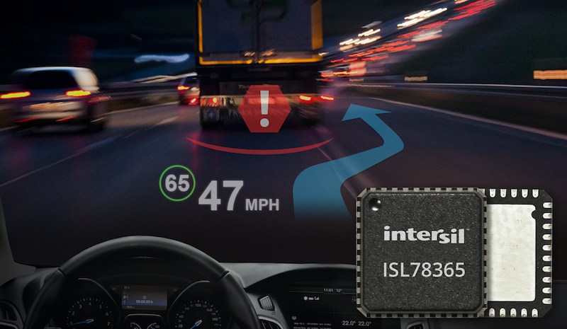 Intersil claims highest-performance laser driver for automotive heads-up displays